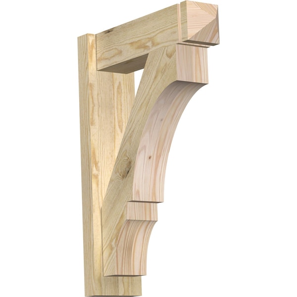 Ekena Millwork Balboa Rough Sawn Arts and Crafts Outlooker, Douglas Fir, 6"W x 20"D x 28"H OUT06X20X28BOA03RDF - main